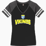 NORTH PARK UNIVERSITY Vikings District Women's Game V-Neck T-Shirt Front Thumbnail