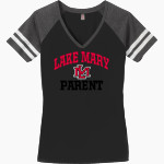 Lake Mary Rams District Women's Game V-Neck T-Shirt Front Thumbnail