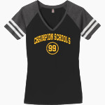 Champion Schools Stingers <span class="pdp-name-mascot">Champion Schools- Chandler Stingers</span> District Women's Game V-Neck T-Shirt Front Thumbnail