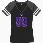 Coudersport Area Falcons <span class="pdp-name-mascot">Coudersport Area High School Falcons</span> District Women's Game V-Neck T-Shirt Front Thumbnail