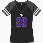 Shell Bank Brigade <span class="pdp-name-mascot">Shell Bank P771K@014 Labradors</span> District Women's Game V-Neck T-Shirt Front Thumbnail