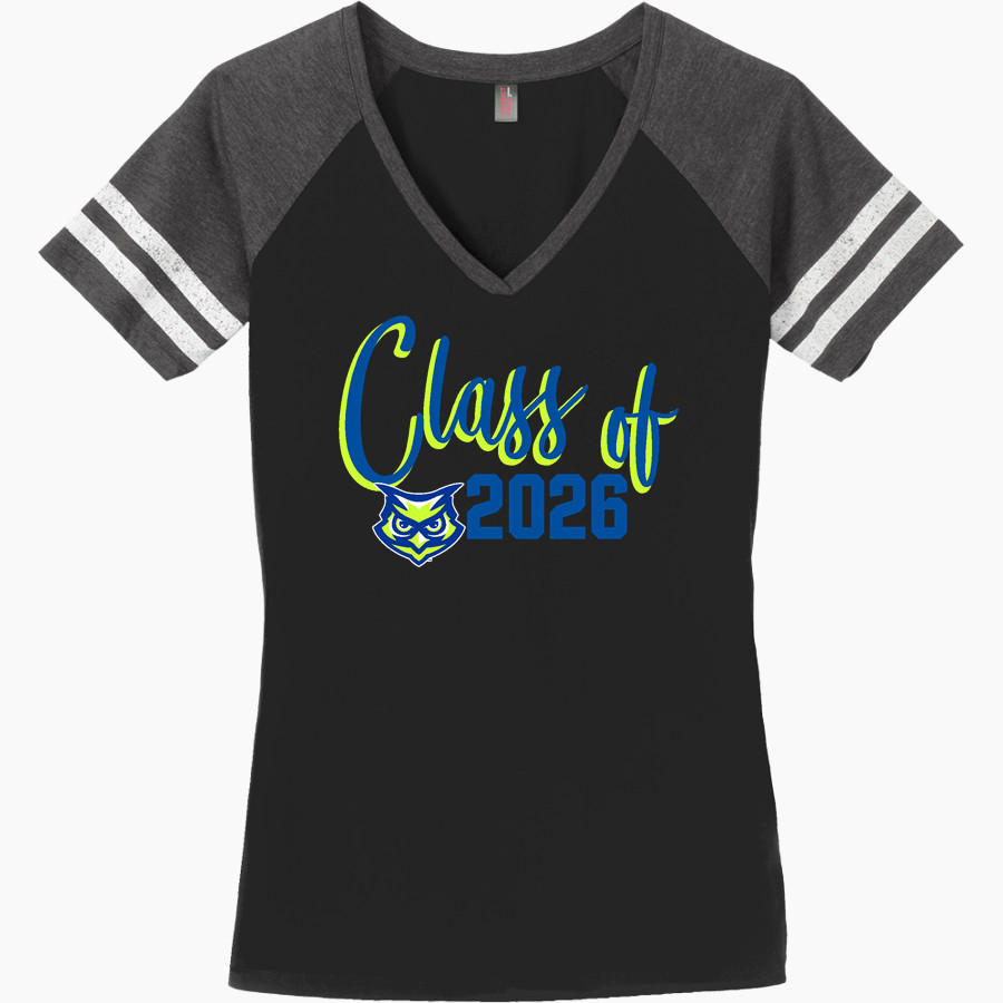 Discovery Swamp Owls <span class="pdp-name-mascot">Discovery Swamp Owls</span> District Women's Game V-Neck T-Shirt
