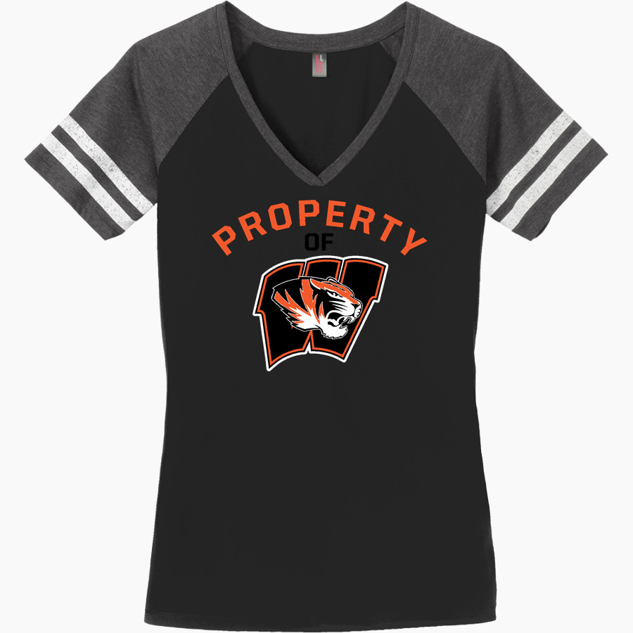 WIGGINS TIGERS The Official Online Store <span class="pdp-name-mascot">WIGGINS TIGERS</span> District Women's Game V-Neck T-Shirt