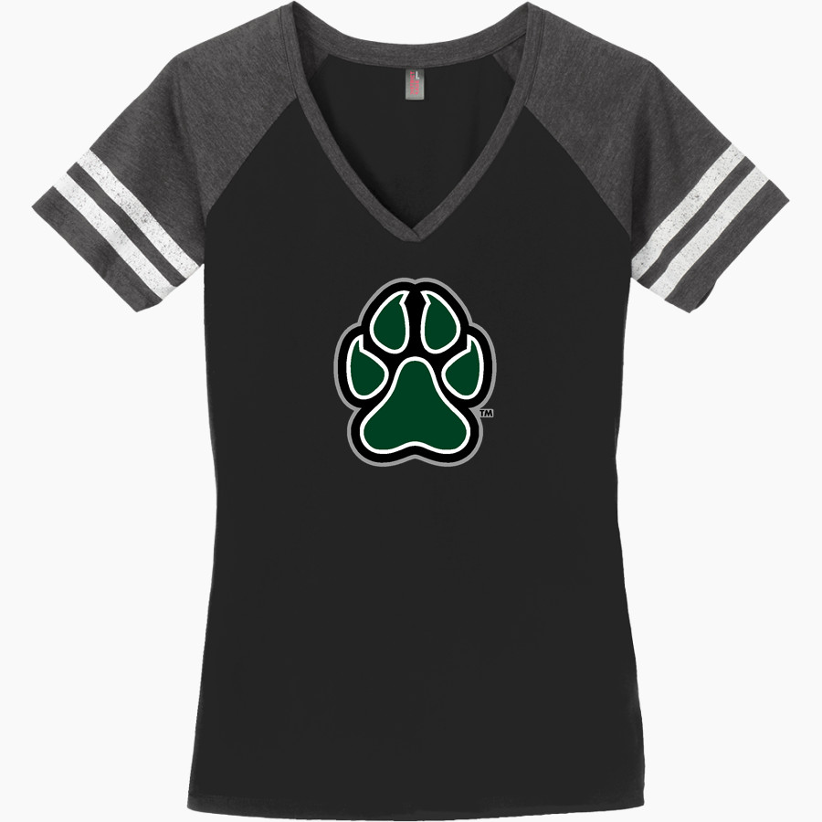 NEW HAMPTON HUSKIES <span class="pdp-name-mascot">NEW HAMPTON SCHOOL HUSKIES</span> District Women's Game V-Neck T-Shirt