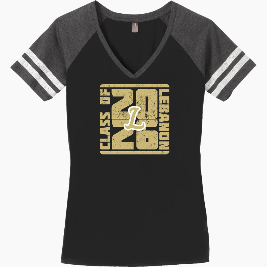 Lebanon Tigers <span class="pdp-name-mascot">Lebanon Tigers</span> District Women's Game V-Neck T-Shirt