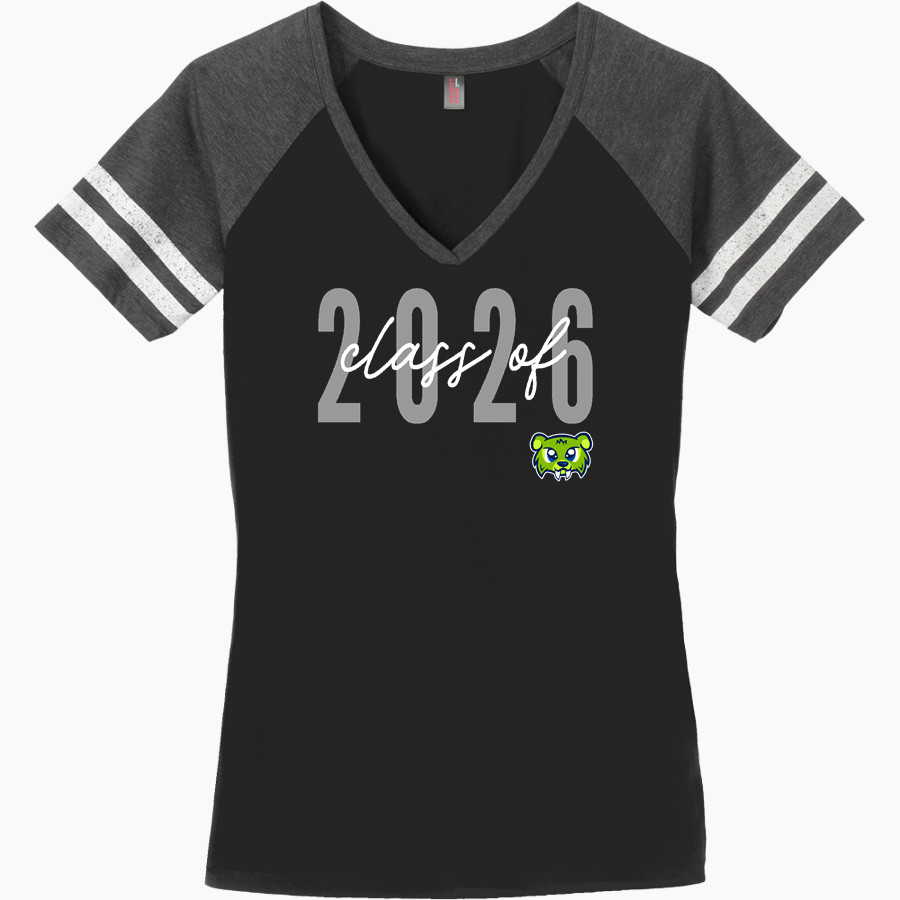 Summit Sabrecats <span class="pdp-name-mascot">Summit School Sabrecats</span> District Women's Game V-Neck T-Shirt