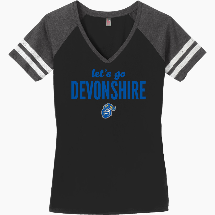 Devonshire Knights <span class="pdp-name-mascot">Devonshire Knights</span> District Women's Game V-Neck T-Shirt