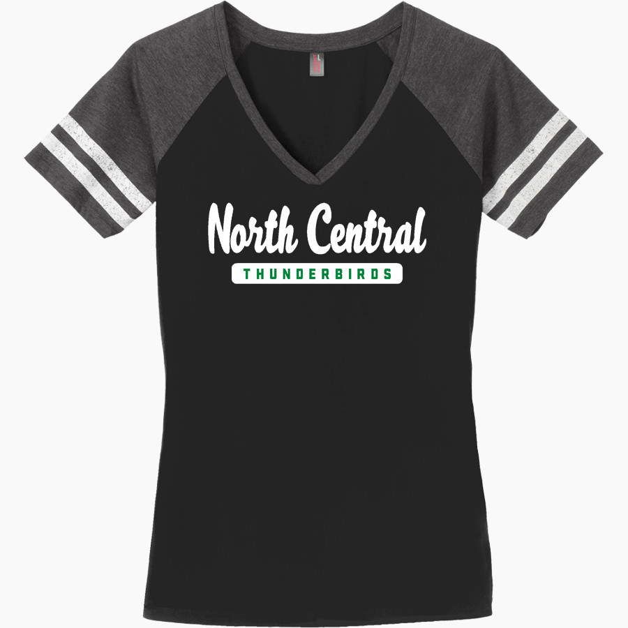 North Central Thunderbirds <span class="pdp-name-mascot">North Central Thunderbirds</span> District Women's Game V-Neck T-Shirt