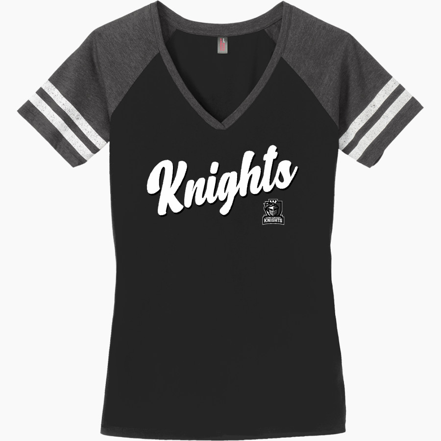 Lansingburgh Knights The Official Online Store <span class="pdp-name-mascot">Lansingburgh Knights</span> District Women's Game V-Neck T-Shirt