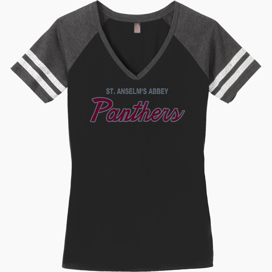 St. Anselm's Abbey Panthers <span class="pdp-name-mascot">Saint Anselm's Abbey Panthers</span> District Women's Game V-Neck T-Shirt