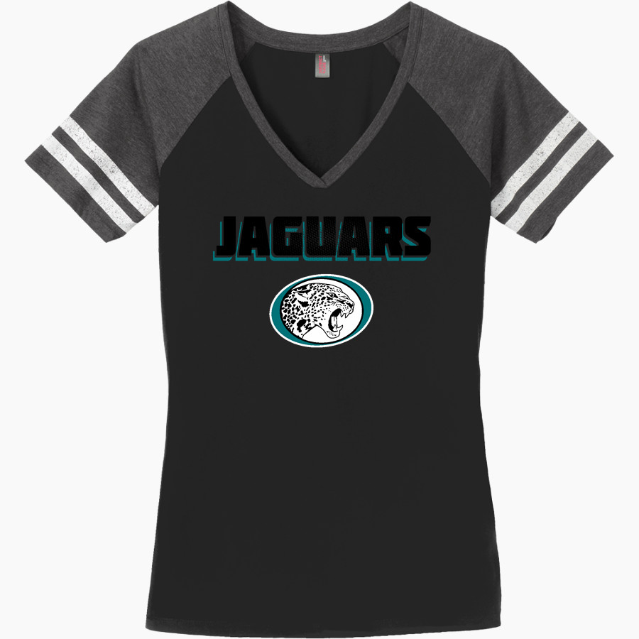 EAST LEE COUNTY HIGH SCHOOL JAGUARS District Women's Game V-Neck T-Shirt