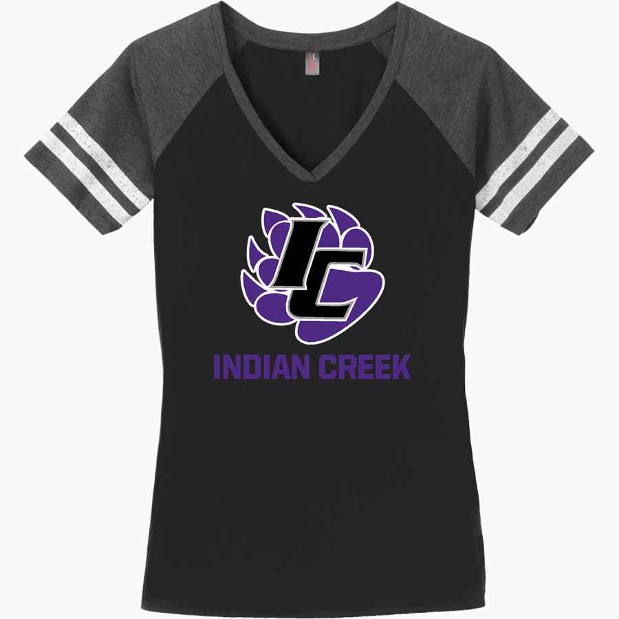 Indian Creek Panthers District Women's Game V-Neck T-Shirt