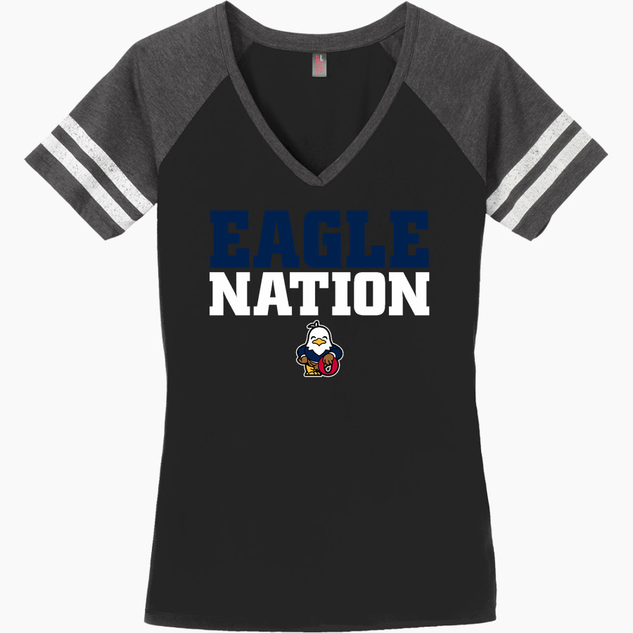 Oswalt Eagles <span class="pdp-name-mascot">Oswalt Academy Eagles</span> District Women's Game V-Neck T-Shirt
