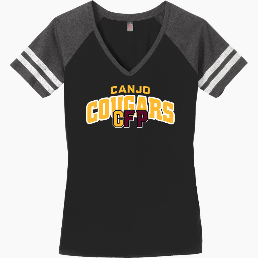 Canjo Cougars <span class="pdp-name-mascot">Canjo Cougars</span> District Women's Game V-Neck T-Shirt
