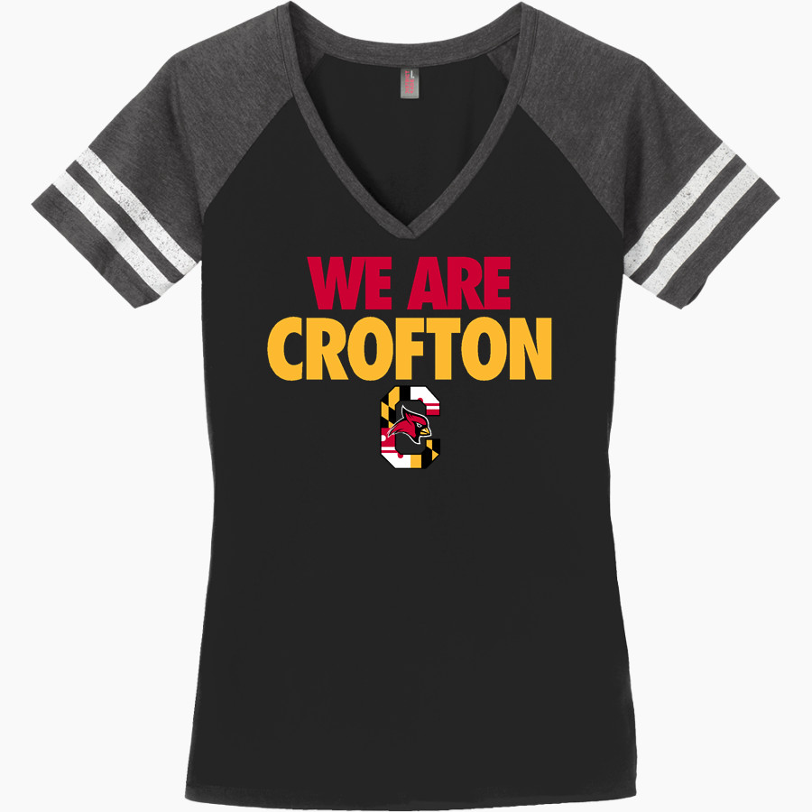 Crofton Cardinals <span class="pdp-name-mascot">Crofton Cardinals</span> District Women's Game V-Neck T-Shirt