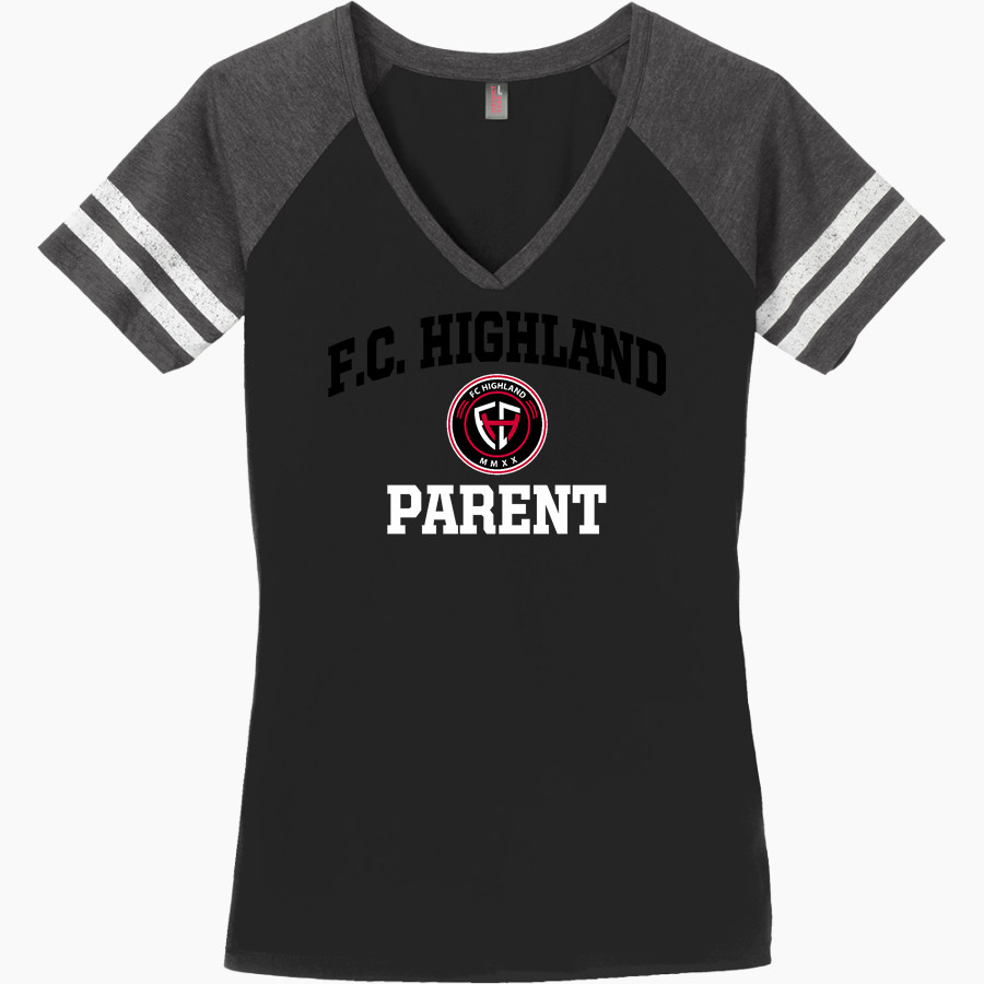 F.C. HIGHLAND F.C. HIGHLAND District Women's Game V-Neck T-Shirt