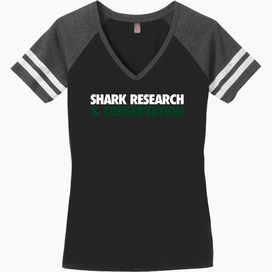 Shark Research & Conservation The Official Online Store District Women's Game V-Neck T-Shirt