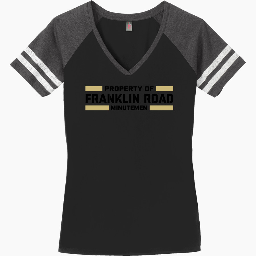 Franklin Road Christian School Minutemen <span class="pdp-name-mascot">Franklin Road Christian School</span> District Women's Game V-Neck T-Shirt