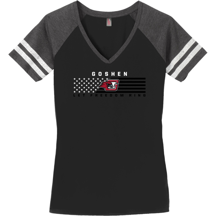 Goshen RedHawks <span class="pdp-name-mascot">Goshen RedHawks</span> District Women's Game V-Neck T-Shirt