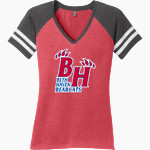 BETH HAVEN CHRISTIAN School Online Apparel Store <span class="pdp-name-mascot">BETH HAVEN CHRISTIAN BEARCATS</span> District Women's Game V-Neck T-Shirt Front Thumbnail
