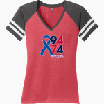 9474 Foundation 9474 Foundation District Women's Game V-Neck T-Shirt Front Thumbnail