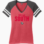South Fort Myers Wolfpack District Women's Game V-Neck T-Shirt Front Thumbnail