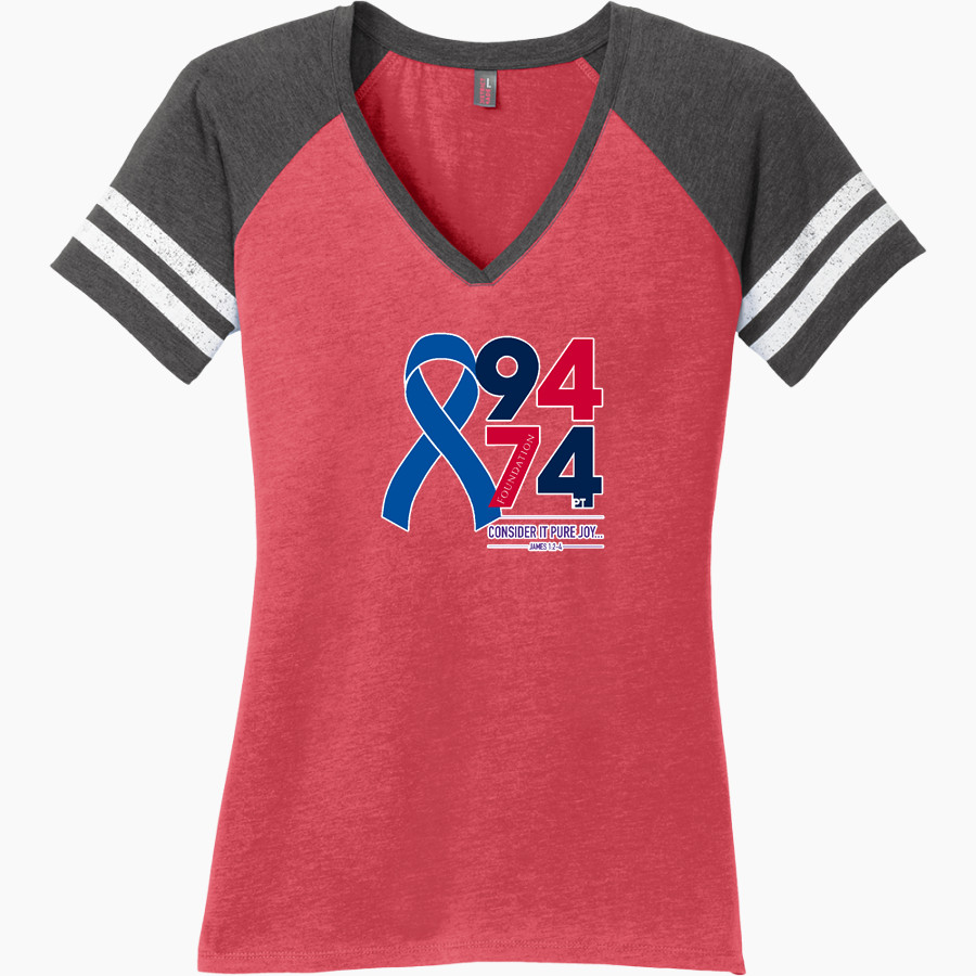 9474 Foundation 9474 Foundation District Women's Game V-Neck T-Shirt