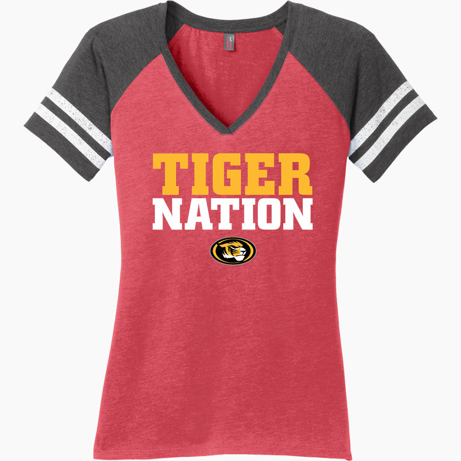 Trinity Tigers <span class="pdp-name-mascot">Trinity College of Florida Tigers</span> District Women's Game V-Neck T-Shirt