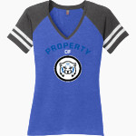 Woodstock Wildcats Wildcats <span class="pdp-name-mascot">Woodstock Wildcats</span> District Women's Game V-Neck T-Shirt Front Thumbnail