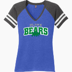 The Blake School BEARS ONLINE STORE District Women's Game V-Neck T-Shirt Front Thumbnail