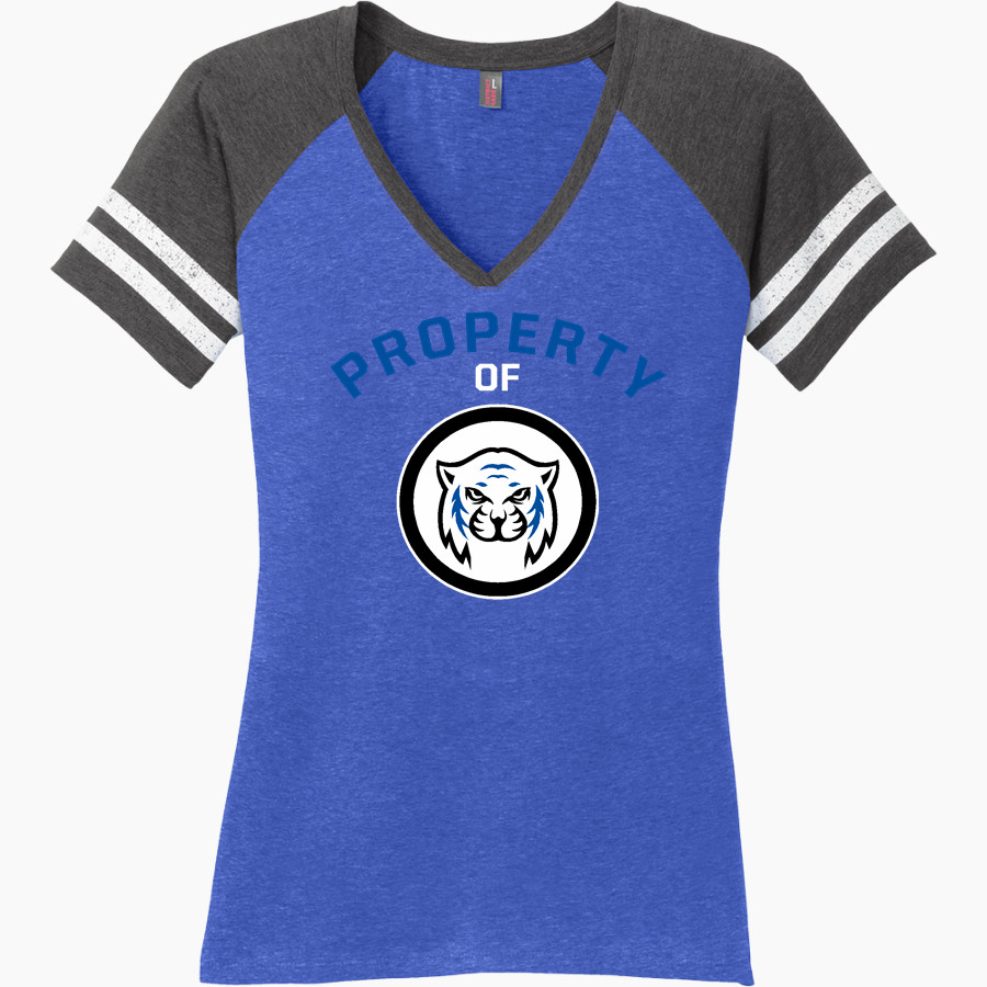 Woodstock Wildcats Wildcats <span class="pdp-name-mascot">Woodstock Wildcats</span> District Women's Game V-Neck T-Shirt