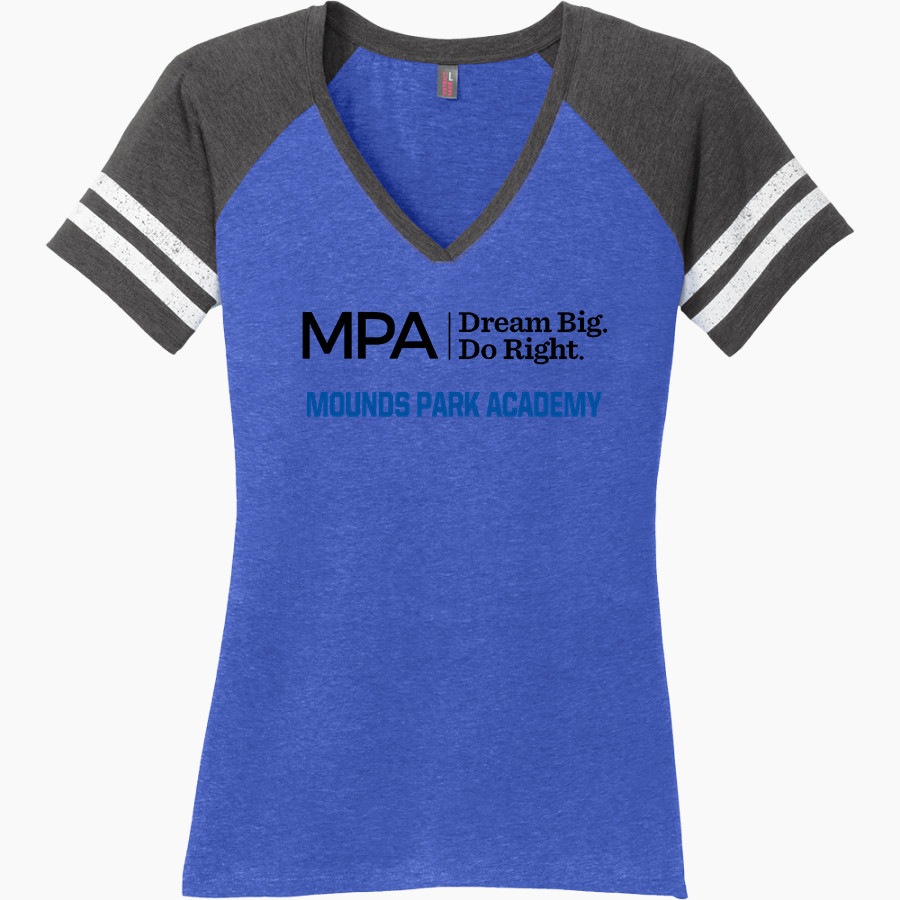 Mounds Park Academy Panthers District Women's Game V-Neck T-Shirt