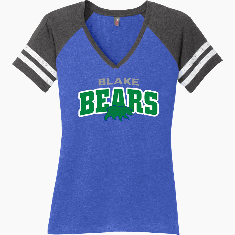 The Blake School BEARS ONLINE STORE District Women's Game V-Neck T-Shirt