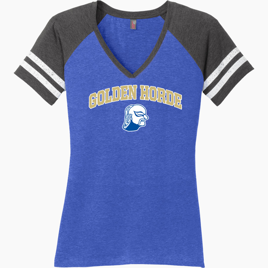 Granville Central Golden Horde <span class="pdp-name-mascot">Granville Golden Horde</span> District Women's Game V-Neck T-Shirt