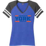 York Grizzlies <span class="pdp-name-mascot">York Junior High School Grizzlies</span> District Women's Game V-Neck T-Shirt Front Thumbnail