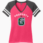 Gunston Herons District Women's Game V-Neck T-Shirt Front Thumbnail