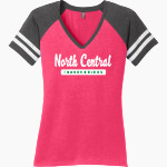 North Central Thunderbirds <span class="pdp-name-mascot">North Central Thunderbirds</span> District Women's Game V-Neck T-Shirt Front Thumbnail