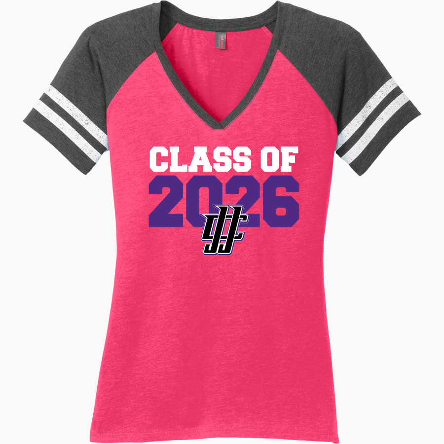 JJC Wolves District Women's Game V-Neck T-Shirt