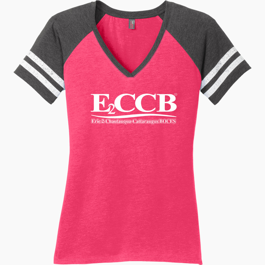 E2CCB 0 District Women's Game V-Neck T-Shirt
