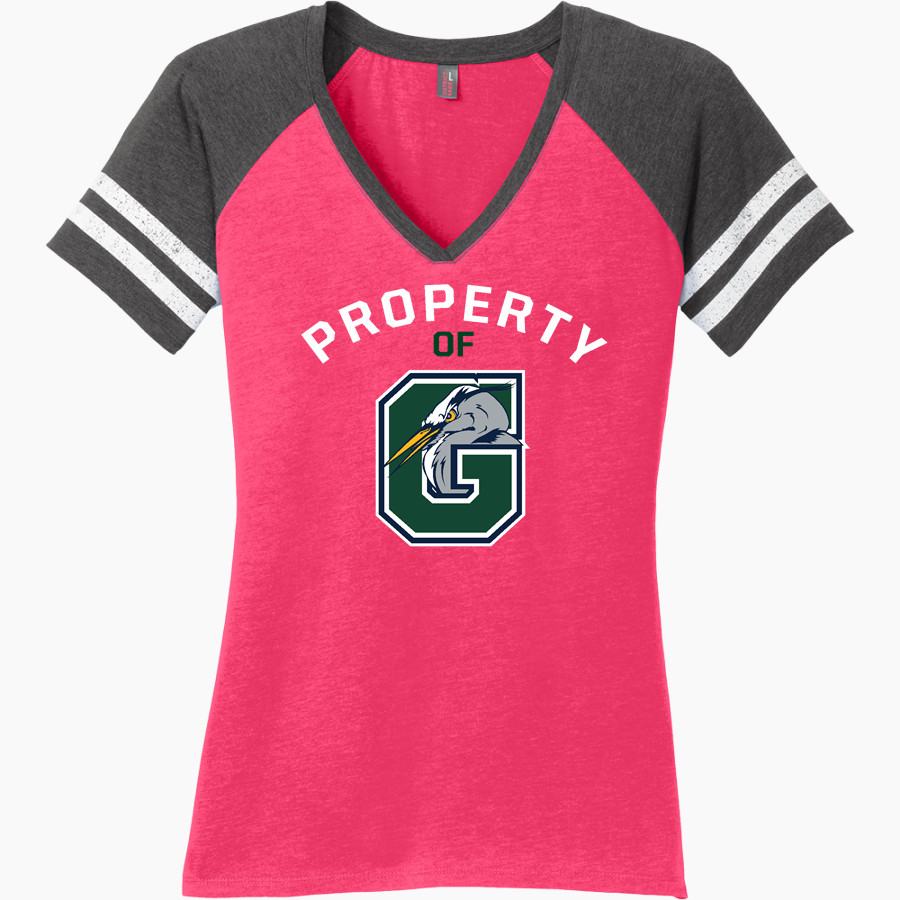 Gunston Herons District Women's Game V-Neck T-Shirt