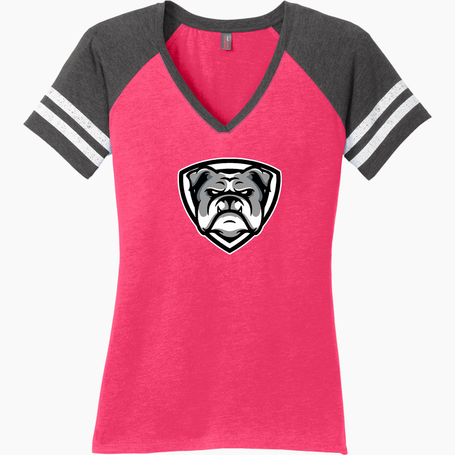 CRCS Bulldogs <span class="pdp-name-mascot">CRHS Bulldogs</span> District Women's Game V-Neck T-Shirt