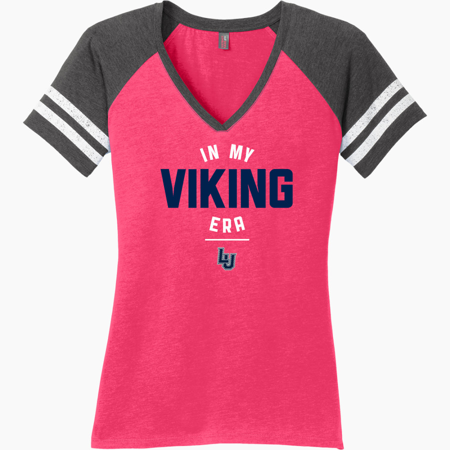 Lawrence University Vikings Online Store District Women's Game V-Neck T-Shirt
