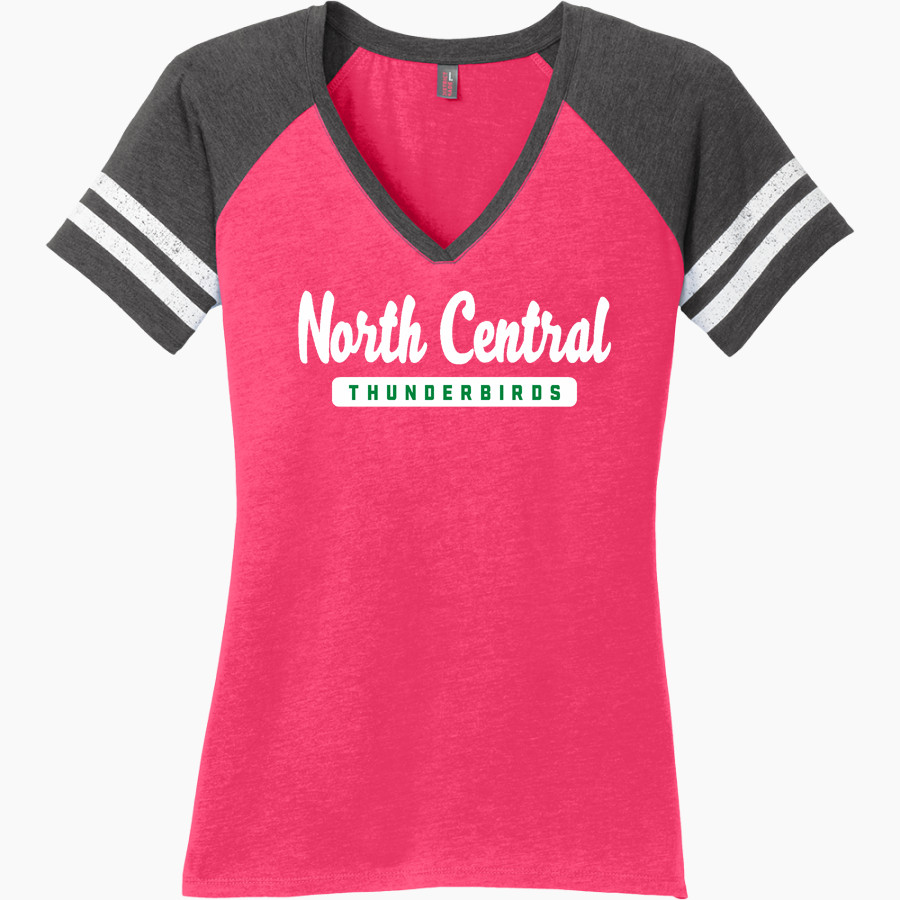 North Central Thunderbirds <span class="pdp-name-mascot">North Central Thunderbirds</span> District Women's Game V-Neck T-Shirt