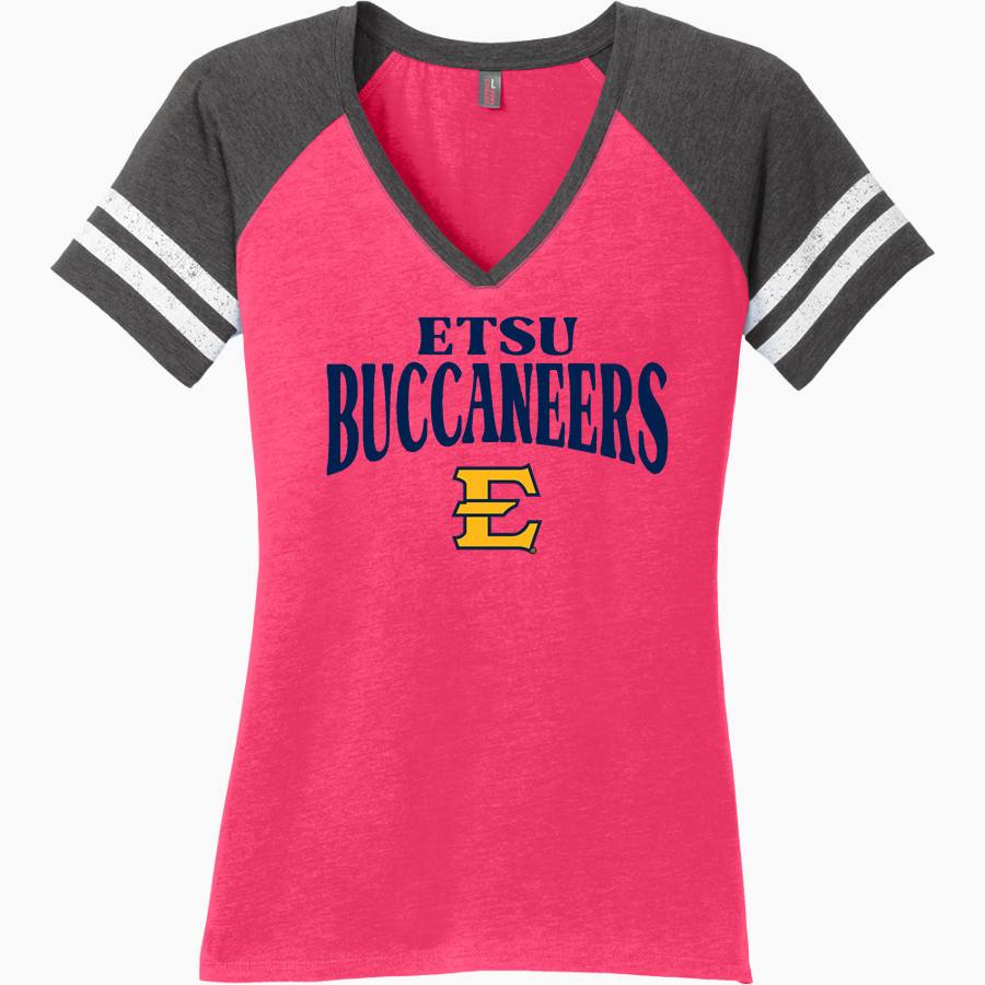 East Tennessee State University Buccaneers <span class="pdp-name-mascot">ETSU Buccaneers</span> District Women's Game V-Neck T-Shirt