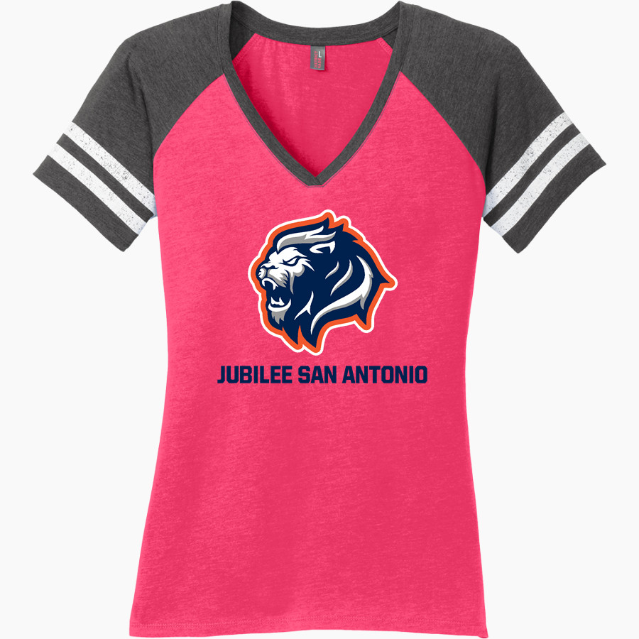 Jubilee San Antonio Lions <span class="pdp-name-mascot">Jubilee San Antonio Lions</span> District Women's Game V-Neck T-Shirt