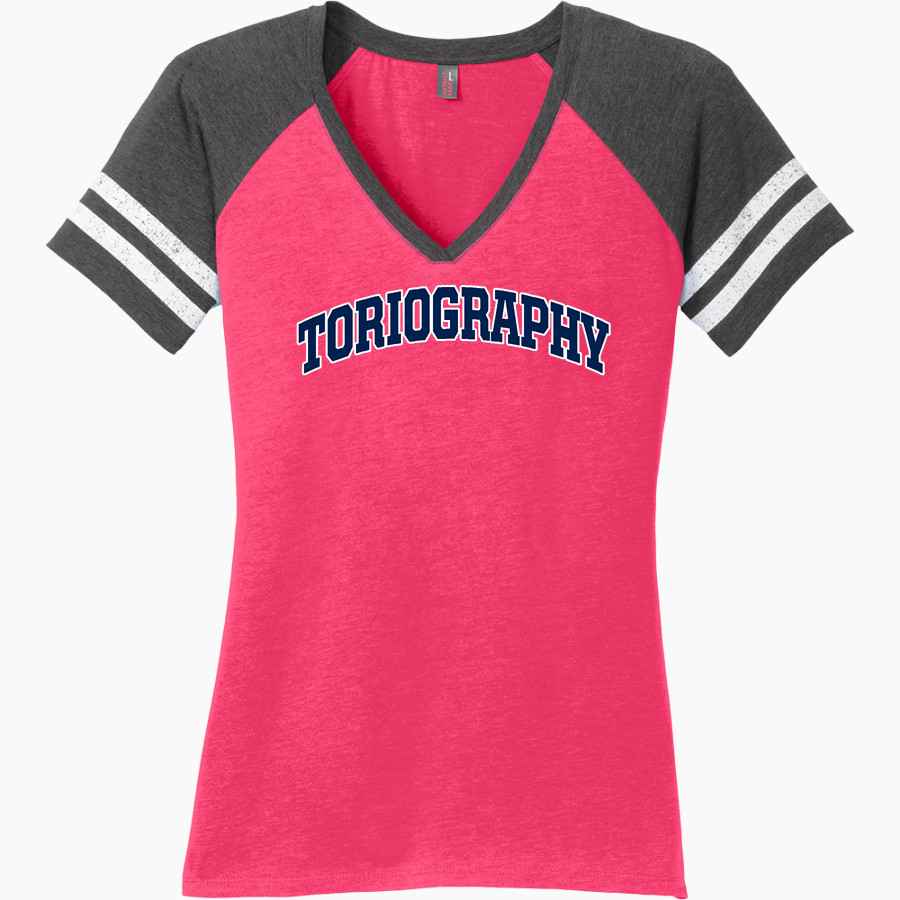 Toriography Dance TDC District Women's Game V-Neck T-Shirt