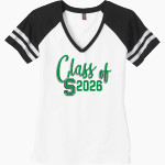 WEST MONONA HIGH SCHOOL SPARTANS <span class="pdp-name-mascot">WEST MONONA SPARTANS</span> District Women's Game V-Neck T-Shirt Front Thumbnail