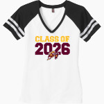 WICHITA WEST HIGH SCHOOL PIONEERS <span class="pdp-name-mascot">WICHITA WEST PIONEERS</span> District Women's Game V-Neck T-Shirt Front Thumbnail