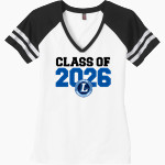 Larson Rebels <span class="pdp-name-mascot">Larson Rebels</span> District Women's Game V-Neck T-Shirt Front Thumbnail