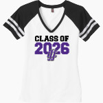 JJC Wolves District Women's Game V-Neck T-Shirt Front Thumbnail